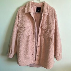 Cotton On Fuzzy Beige Shacket